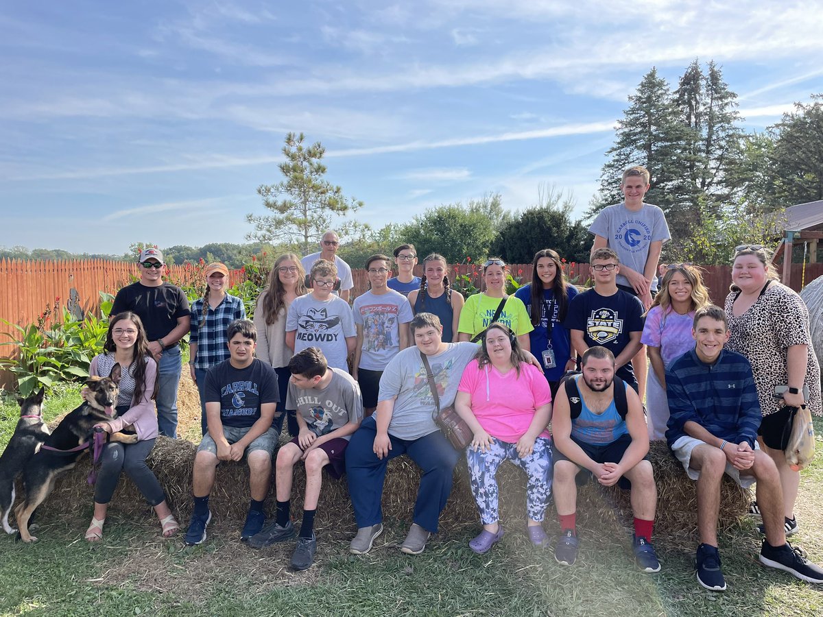 Carroll Chargers Unified (@carrollunified) on Twitter photo We got knocked out of Flag Football last week but the fun never ends. Hay ride, pumpkin decorating, Culver’s and the Haunted Castle! <a href="/carrollchargers/">Carroll Chargers</a> <a href="/SOIndiana/">Special Olympics Indiana</a> <a href="/UnifiedCoaches/">Unified Coaches Association of Indiana</a> <a href="/IHSAA1/">IHSAA</a> We got knocked out of Flag Football last week but the fun never ends. Hay ride, pumpkin decorating, Culver’s and the Haunted Castle! <a href="/carrollchargers/">Carroll Chargers</a> <a href="/SOIndiana/">Special Olympics Indiana</a> <a href="/UnifiedCoaches/">Unified Coaches Association of Indiana</a> <a href="/IHSAA1/">IHSAA</a>