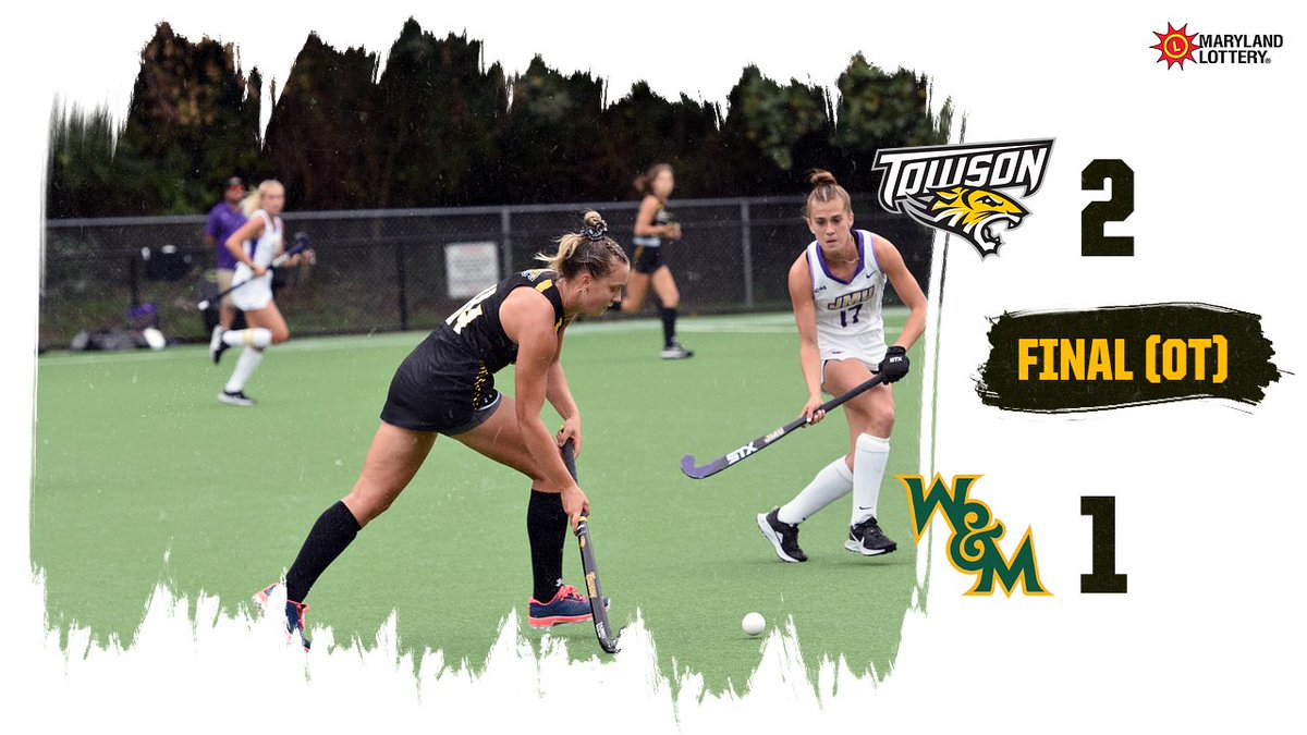 Towson_FH's tweet photo. Tigers defeat the Tribe for the first time since 2011 in the final 1:38 of overtime!

#UnitedWeRoar | #TUFH | #NCAAFH https://t.co/WlbX1vQe3F