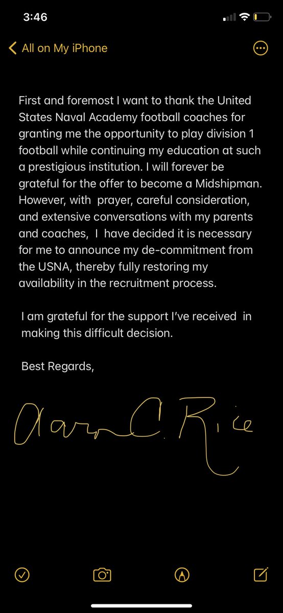 My recruitment is now 100% open 
Thank you USNA !!