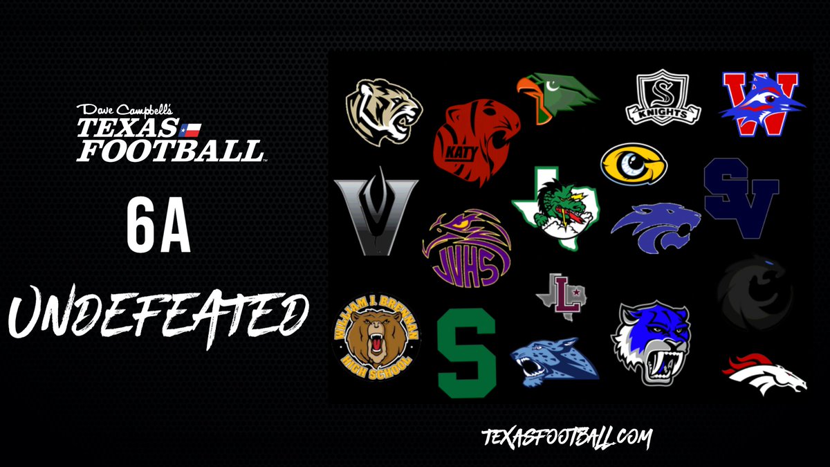 dctf's tweet photo. Retweet if your team is one of the 18 remaining undefeated 6A teams in #txhsfb! https://t.co/nisvT8RB9Y