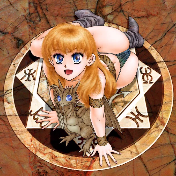 再掲ですが😆扉絵とかカバー絵など…

カスタムブラシを作ることができるよーになって、すぐ作ったのが髪の毛ブラシ…この絵の髪の毛ブラシは初代(まだまだ不慣れ)😝 