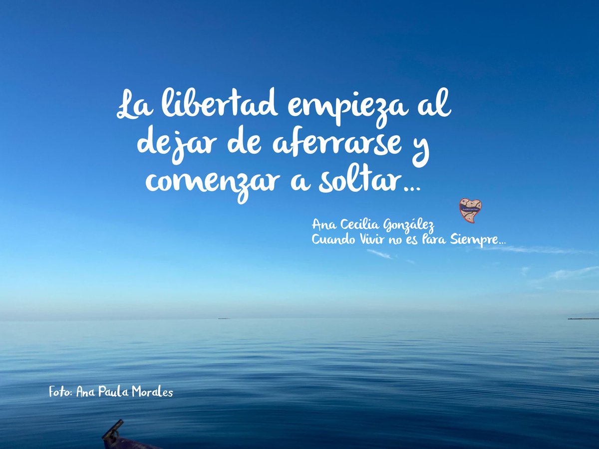 Anacecygzz's tweet photo. Comenzar a soltar… #cuandovivirnoesparasiempre #frases #libertad #aferrarse #soltar #frasesinspiradoras #frasesparareflexionar https://t.co/H0Xtlz43ZV