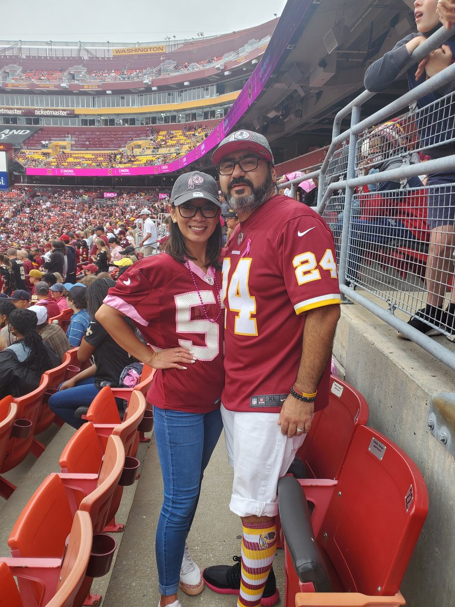 <a href="/ZachBrown_55/">Zach Brown</a> it looks and fit better on her bro ...#HTTR #WashingtonFootball #thinkpink #CrucialCatch @WashingtonNFL