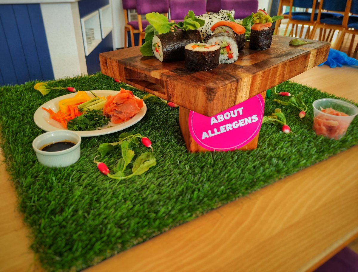 Josephmbryan's tweet photo. Great sushi making demo with the upper 5th @Upp_Samworths this afternoon, a lot of fun and some great sushi was made @UppinghamSchool @HolroydHowe @OxfordAndrew @ChefSi71 @chefbenji64 @chefysimon @SarahMccubbin6 @OliCullers #hhdna #olispatch https://t.co/8IEM0eu2BQ