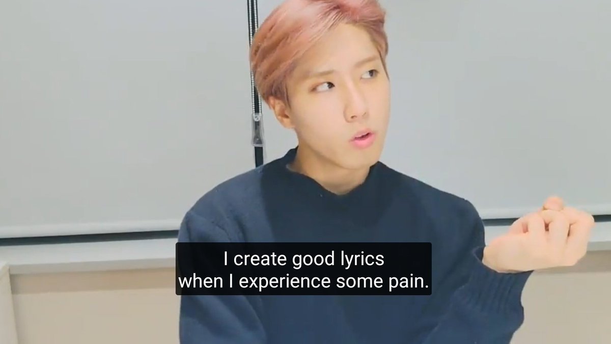 8.2 말할 수 없는 비밀 (SECRET SECRET)↬ Han: "I didn't have any tool to release my feelings, I didn't know how to release my stress or vent my feelings".