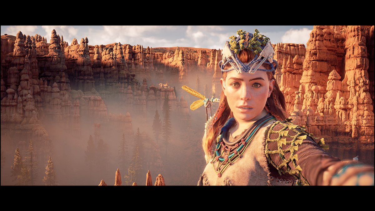 ConManEd's tweet image. I took some work of jumping on rocks carefully to get to a place I was not supposed to be. But the shot was worth it. #HorizonZeroDawnCompleteEdition #PCShare