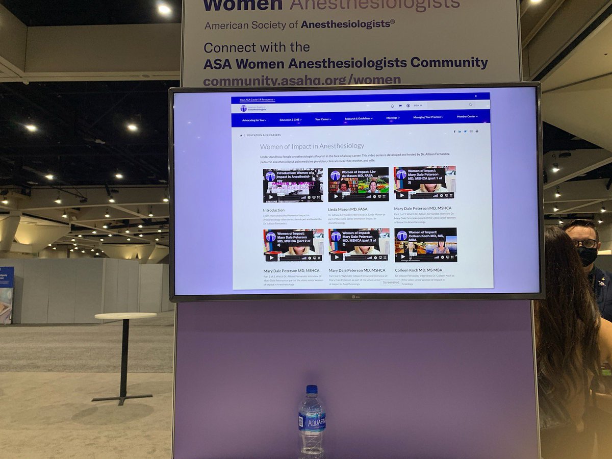 womenofimpacti1's tweet image. Stop by Women in Anesthesiology kiosk to see the videos Women of Impact Anesthesiology @ASALifeline #ASA2021 @SPA_WELI @womenMDinanesth @WomenInCTAnes @PediAnesthesia