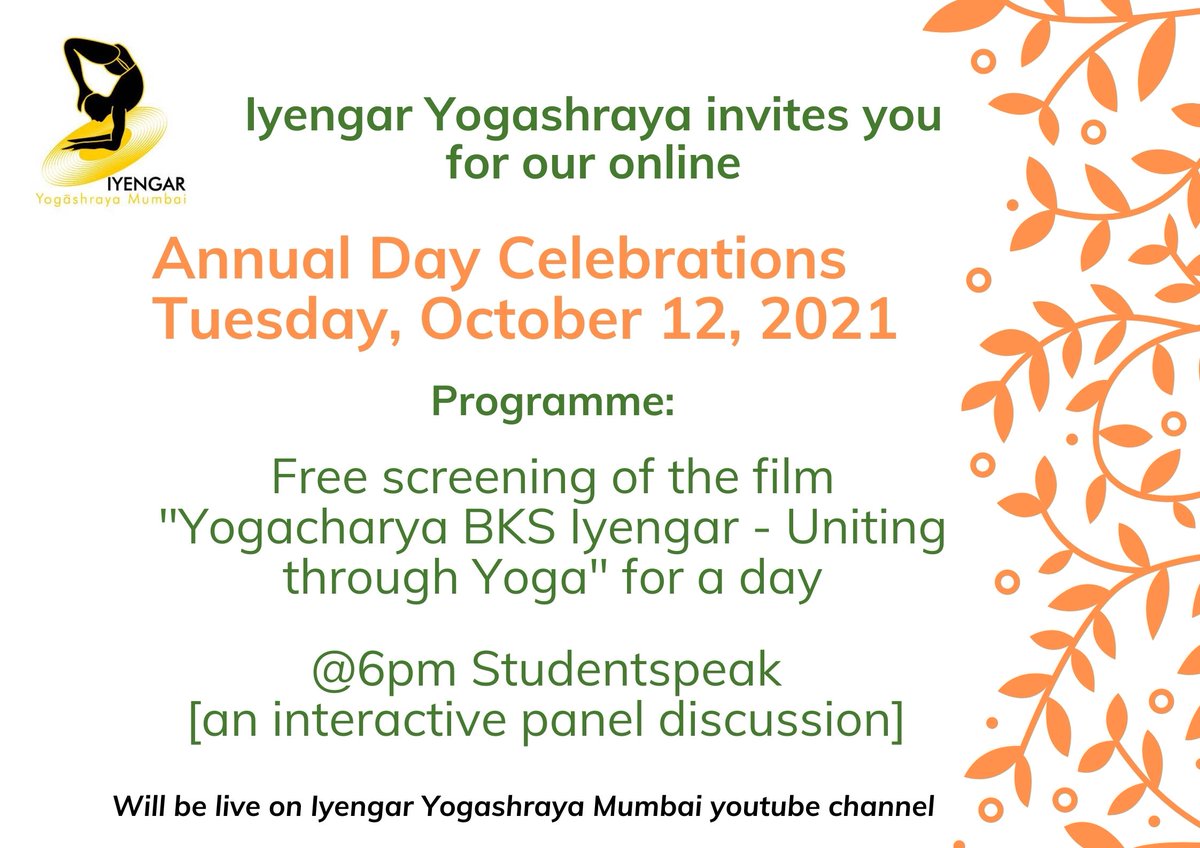 Iyengar Yoga (@iyogashraya) on Twitter photo 
