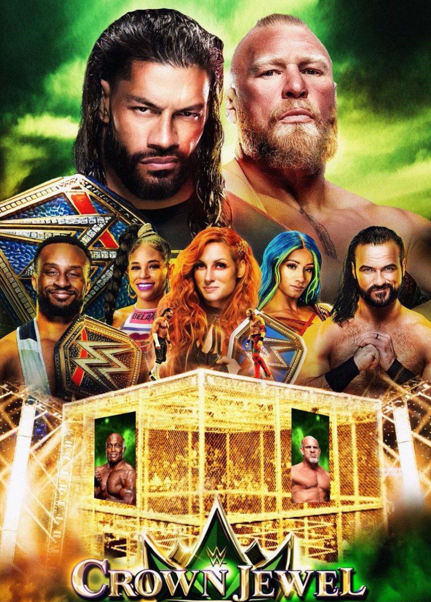 wrestlingbest's tweet photo. I feel good about it #WWECrownJewel 😍
@WWE @WWENetwork @WWENXT
#wwe #wwenetwork #wwenxt #randyorton #romanreigns #brocklesnar  #ajstyles #Wednesday #legend #legends #wweisreal #wrestlingisreal #prowrestlingisreal @HeymanHustle @RandyOrton @WWERomanReigns @BrockLesnar @Goldberg https://t.co/EgFgMKcQ5R