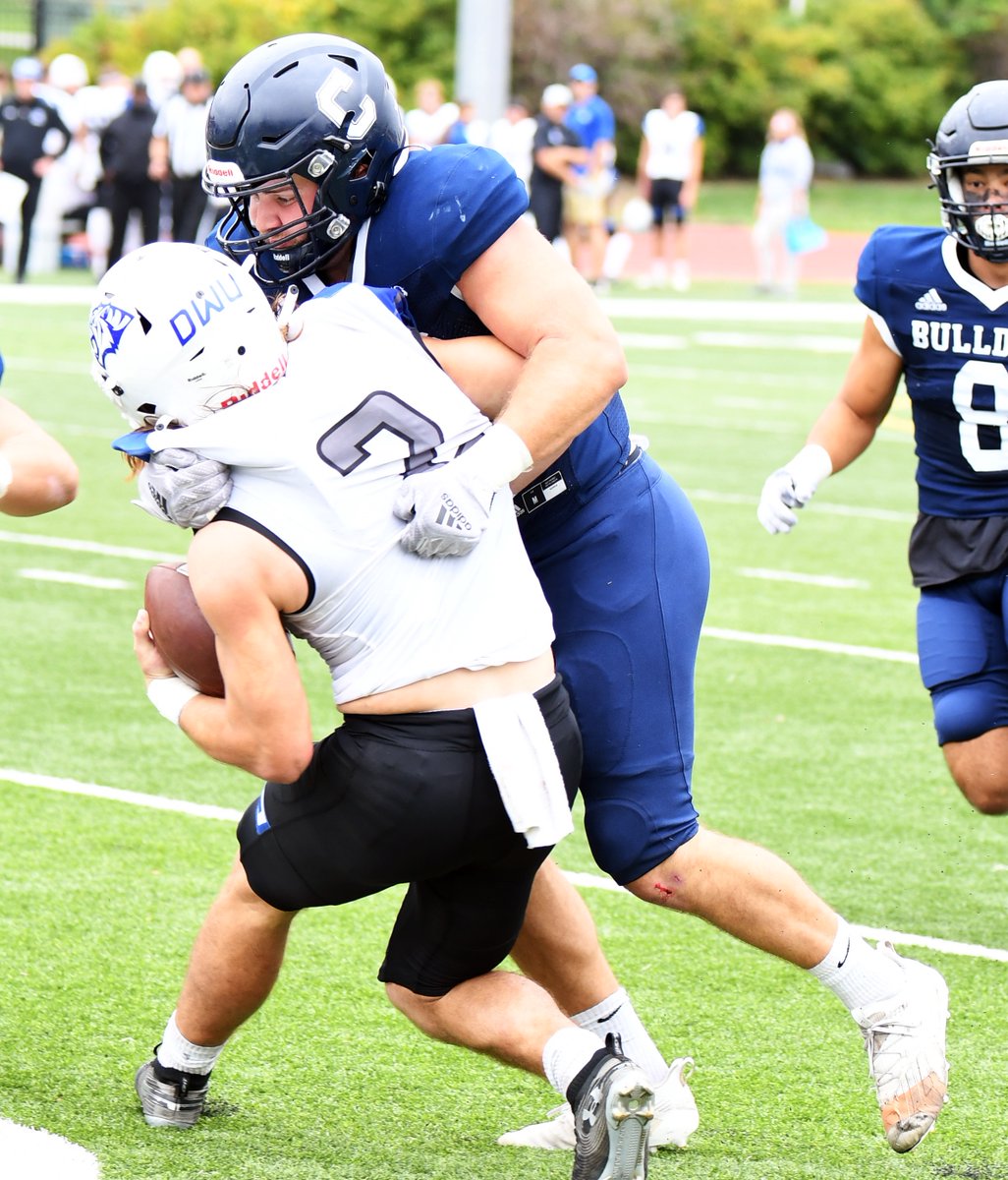 Concordia Bulldogs (@cunebulldogs) on Twitter photo π | <a href="/CUNEFootball/">CUNE Football</a>'s defense has held opponents to an average of 278.8 yards per game over the past five games. The Bulldogs also boast the GPAC leaders in ...
Sacks - Caydren Cox (6.5)
AND
Tackles - Lane Napier (74) π | <a href="/CUNEFootball/">CUNE Football</a>'s defense has held opponents to an average of 278.8 yards per game over the past five games. The Bulldogs also boast the GPAC leaders in ...
Sacks - Caydren Cox (6.5)
AND
Tackles - Lane Napier (74)