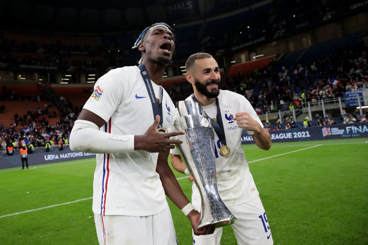 lnstantFoot's tweet photo. Paul Pogba et Karim Benzema 😍🇫🇷🏆 https://t.co/s9SfUggK5k
