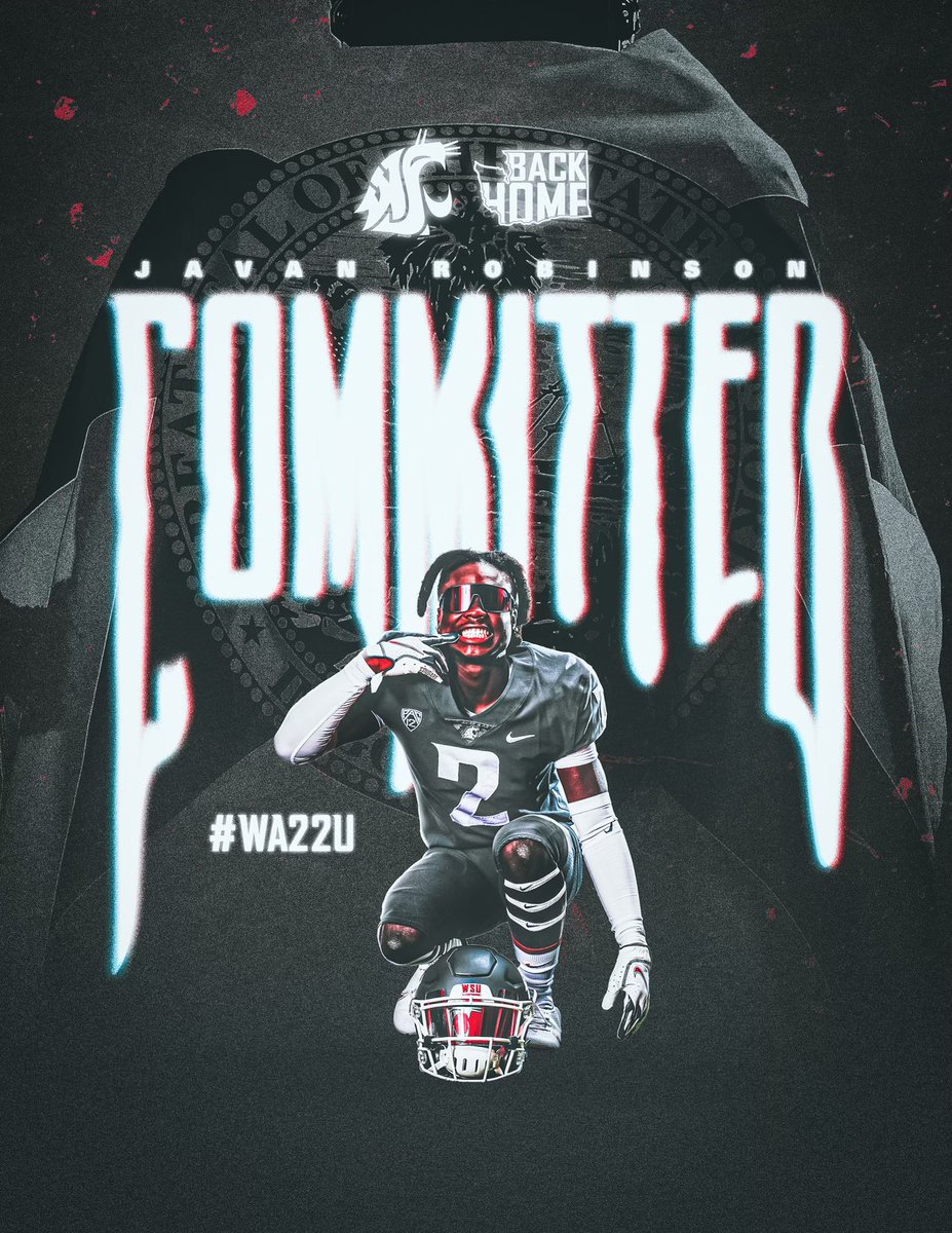 Robinson2Javan's tweet image. It’s official 110% Committed 💯 @WSUCougarFB #Wa22u #GoCougs