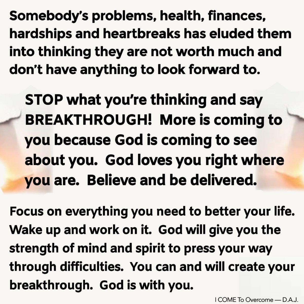 ICOMEBooks's tweet photo. Breakthrough! God is with you. #SundaySermon https://t.co/rK6yKRpo55