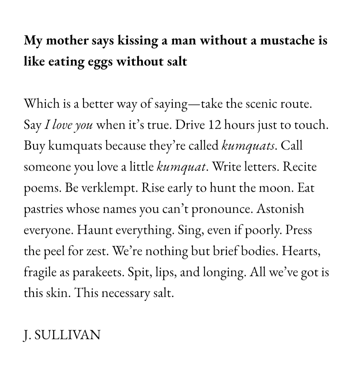 This lil kumquat of a poem is having a moment on IG. Wanted to share here, also. 🧡