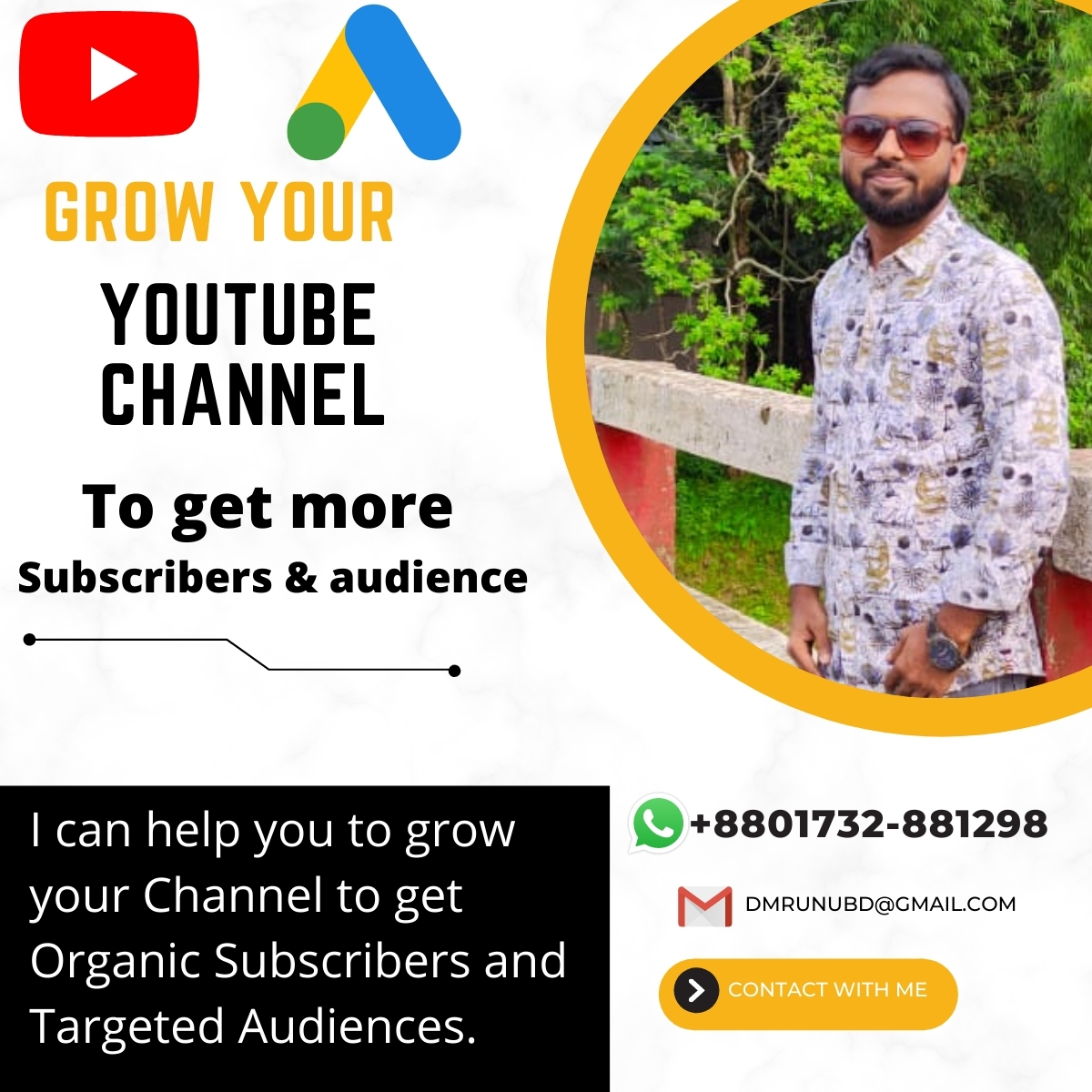 If you want to grow your Channel subscribers I will help you. I will increase your Channel subscribers Organically. Let me know if you want, 
#YouTubeCreators #YouTubemusic #youtuber #youtubeseo #youtubepromotion #youtubeusa #seo  #PickYourJimin #BABYMETAL #blackpinkdiosas