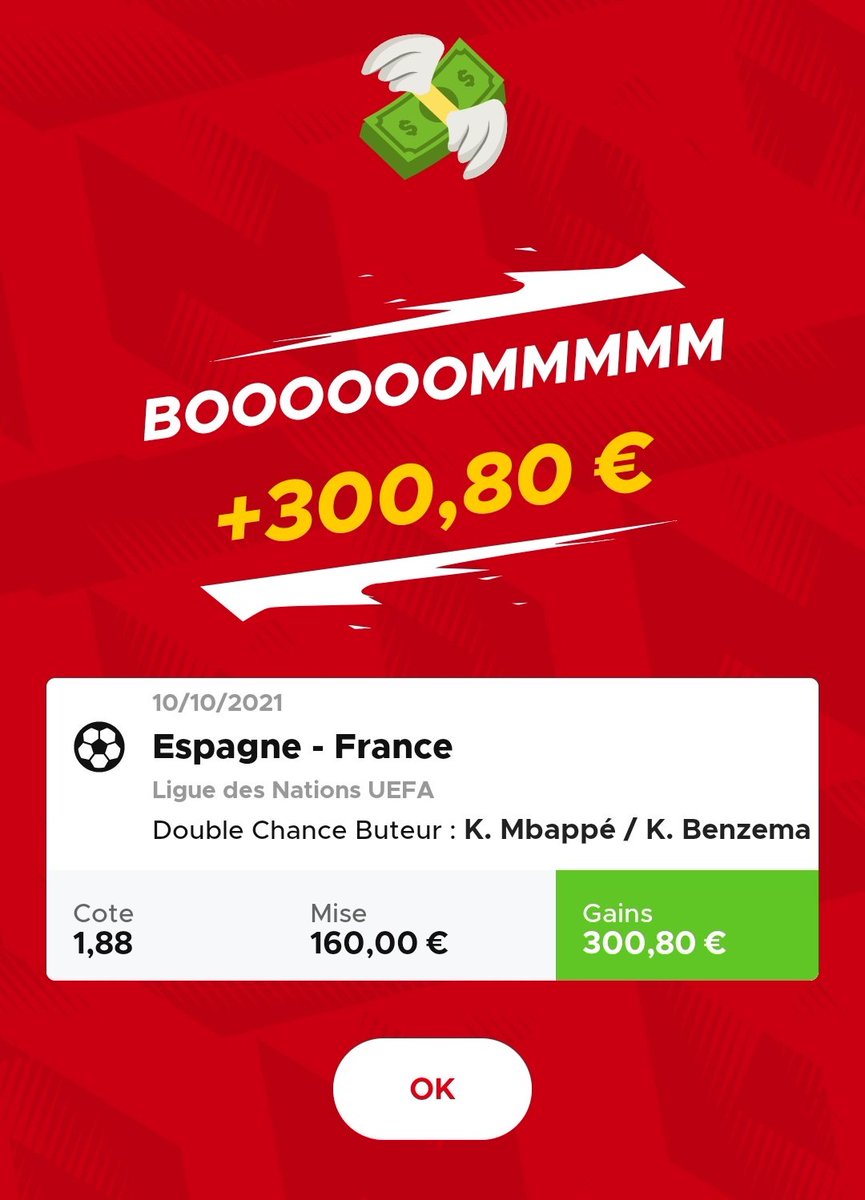 PPFAdvice's tweet photo. #Concours 🎁

Des Paysafecard pour célébrer cette journée perfect 3/3✅🎉!
640.80€ de gains net🎯
Mbappe ou Benzema 1.88✅
France gagne la finale 1.8✅
Italie se qualifie 1.6✅

5 x 10€ Paysafecard à gagner 🔥

Conditions : 🔁/❤️ le tweet
Follow @PPFAdvice
TAS mardi soir 21h 🍀 https://t.co/67f8mBTl8q