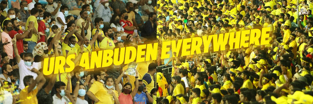 Of the #Yellove 💛
By the #Yellove
For the #Yellove! 💛 

#DCvCSK #WhistlePodu 🦁
