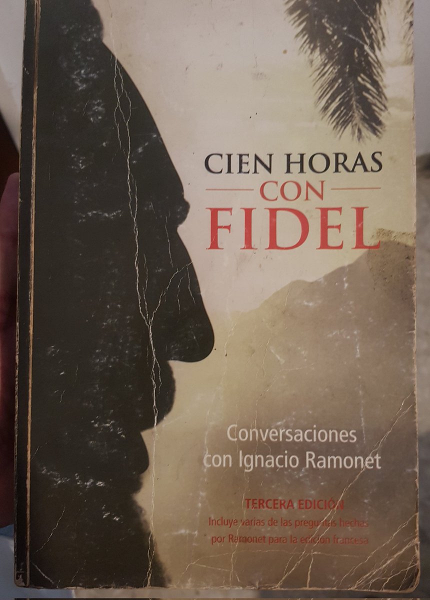 Lectura para octubre: Cien horas con Fidel de #IgnacioRamonet. 

#FidelCastro #Cuba #lectura #politica #demibiblioteca #reading #politics #comunismo #regimen