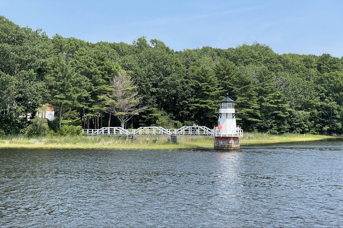 fsl3's tweet image. Doubling Point Lighthouse, Kennebec River, Arrowsic, ME (2021)
