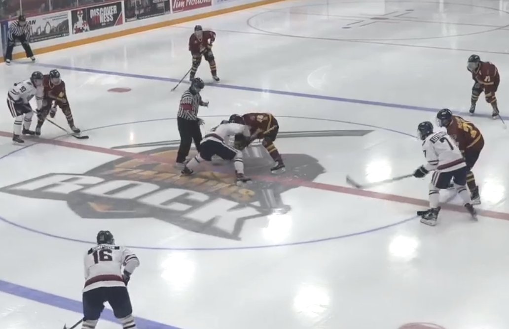 NOJHL's tweet photo. The @TimminsRock strike twice late to pull out come from behind win over @RapidsNOJHL in #NOJHL action Sunday. Details: https://t.co/LrarVqvVqv - @nojhlmedia https://t.co/1QYCDLjI6g