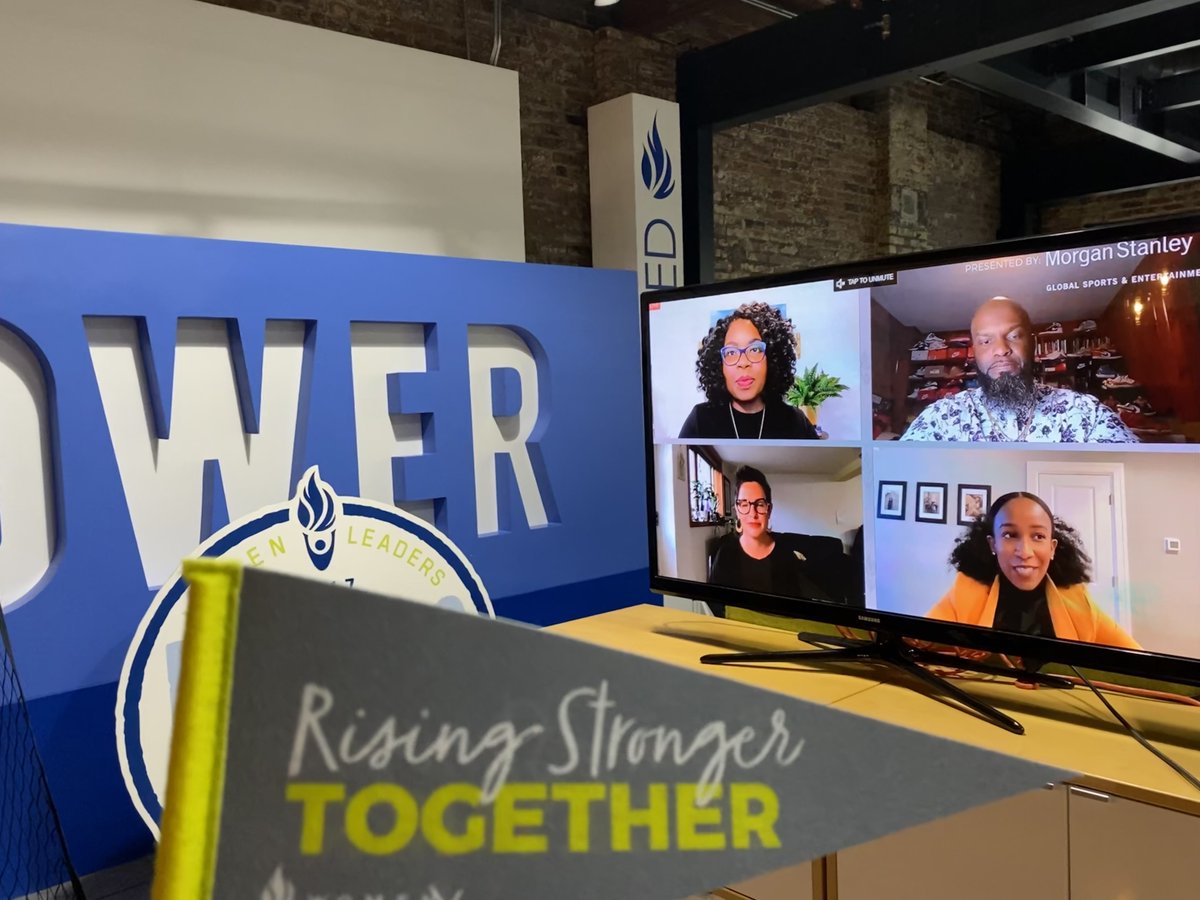 _WomenLeaders's tweet photo. "Don’t do it because it looks good, do it because it does good." -Lawrence Alexander

POWER PANEL💥 Femi Shabiolegbe, Alexander, @vfarris27 &amp; @_JennHunter, THANK YOU for your honesty, wisdom &amp; courage about the DEI space. Let's keep #RisingStrongerTogether💪 #WomenLeadersX https://t.co/nAKiM3JvI3
