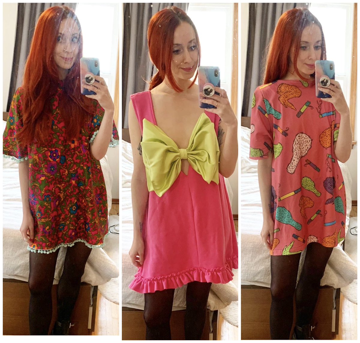 As per tradition, Thanksgiving fashion this year will be a) pink, and b) loose. #yegdesigner #yegfashion