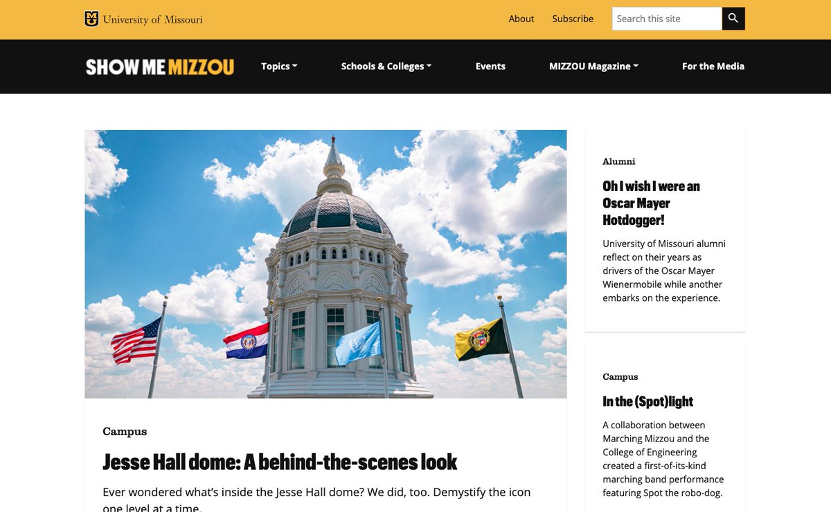 Mizzou's tweet photo. Stay up-to-date on all things #Mizzou by subscribing to the Show Me Mizzou newsletter! https://t.co/bTsb2mzsHy https://t.co/zvwFymbRyM