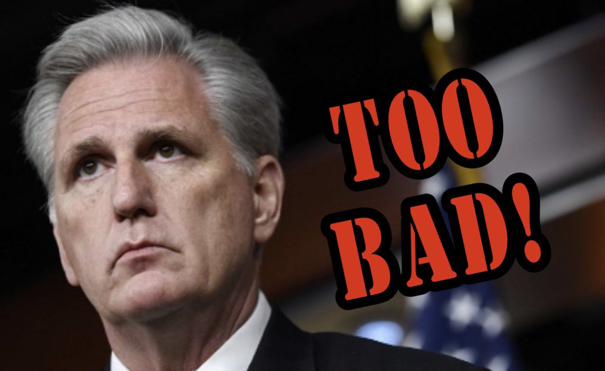 BREAKING — Kevin McCarthy is upset the January 6 Committee will see his phone records.

RT IF YOU ARE GLAD!