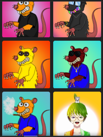 cryptozul1's tweet photo. whole gang is here! @HoodRatsNFT @MetaBaes #hoodrats #metabaes https://t.co/3DurgroZja