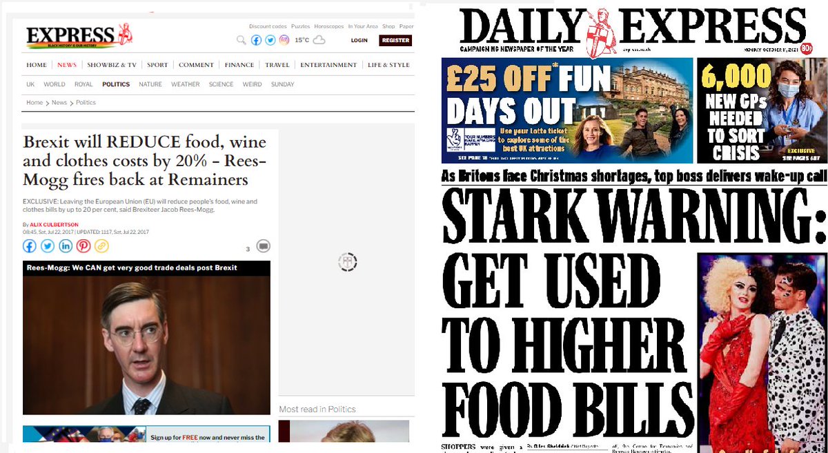 Express in 2017 vs Express tomorrow morning.