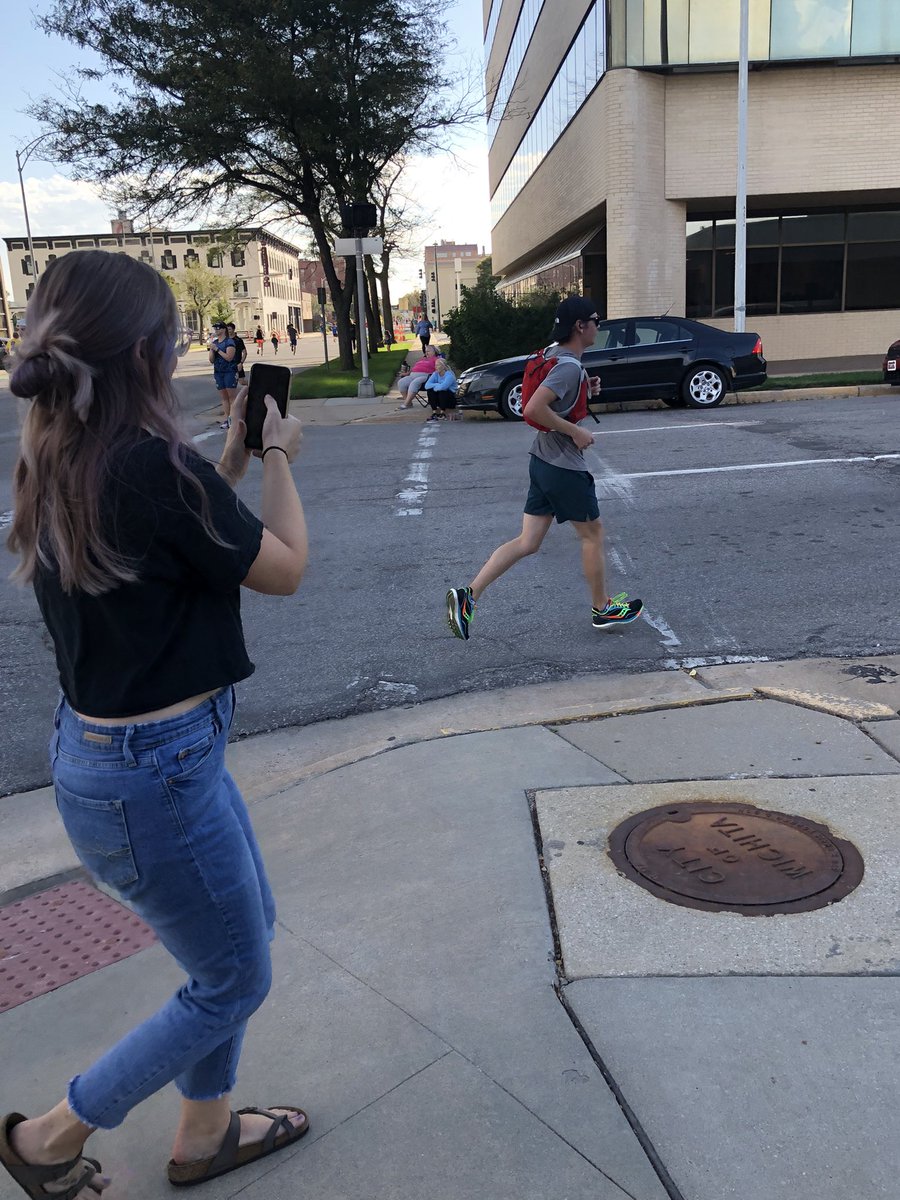 alyssathefox94's tweet photo. My husband ran a marathon today. I was so excited to cheer him on that I forgot to take pics as he approached me. Ass shots are good, too, right? 😎 https://t.co/AmVQbC0POB