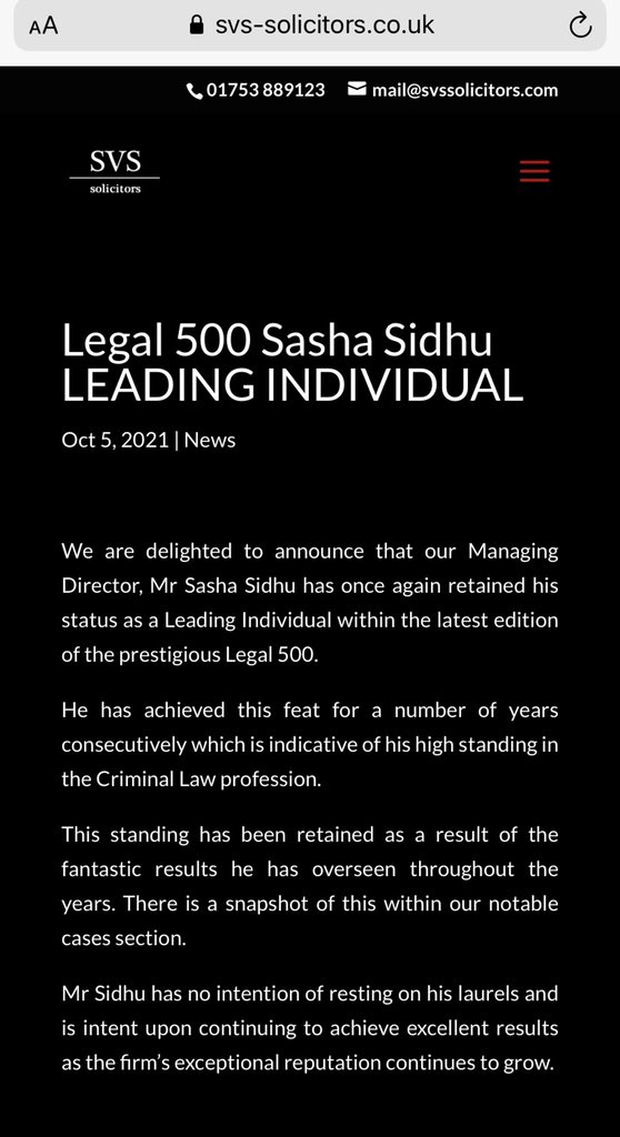 He never slacks no matter how successful..!!!! <a href="/Sashasidhu1/">Sash</a> #Legal500 #SVSSolicitors