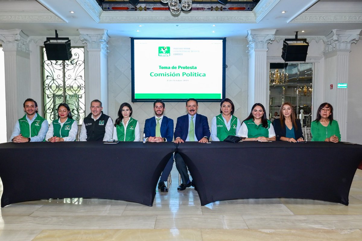 El dirigente del <a href="/verdeedomex/">Partido Verde EdoMex</a>  <a href="/pepecouttolenc/">Pepe Couttolenc</a> tomó protesta a la Comisión Política del Comité Ejecutivo Estatal, presidida por <a href="/jlduranmx/">José Luis Durán</a> “El objetivo es gobernar el Edomex y para hacerlo debemos de seguir sumando y tener distintas personalidades",destacó el líder en Naucalpan