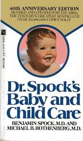 Cover of a paperback version of Benjamin Spock's Baby and Child Care manual