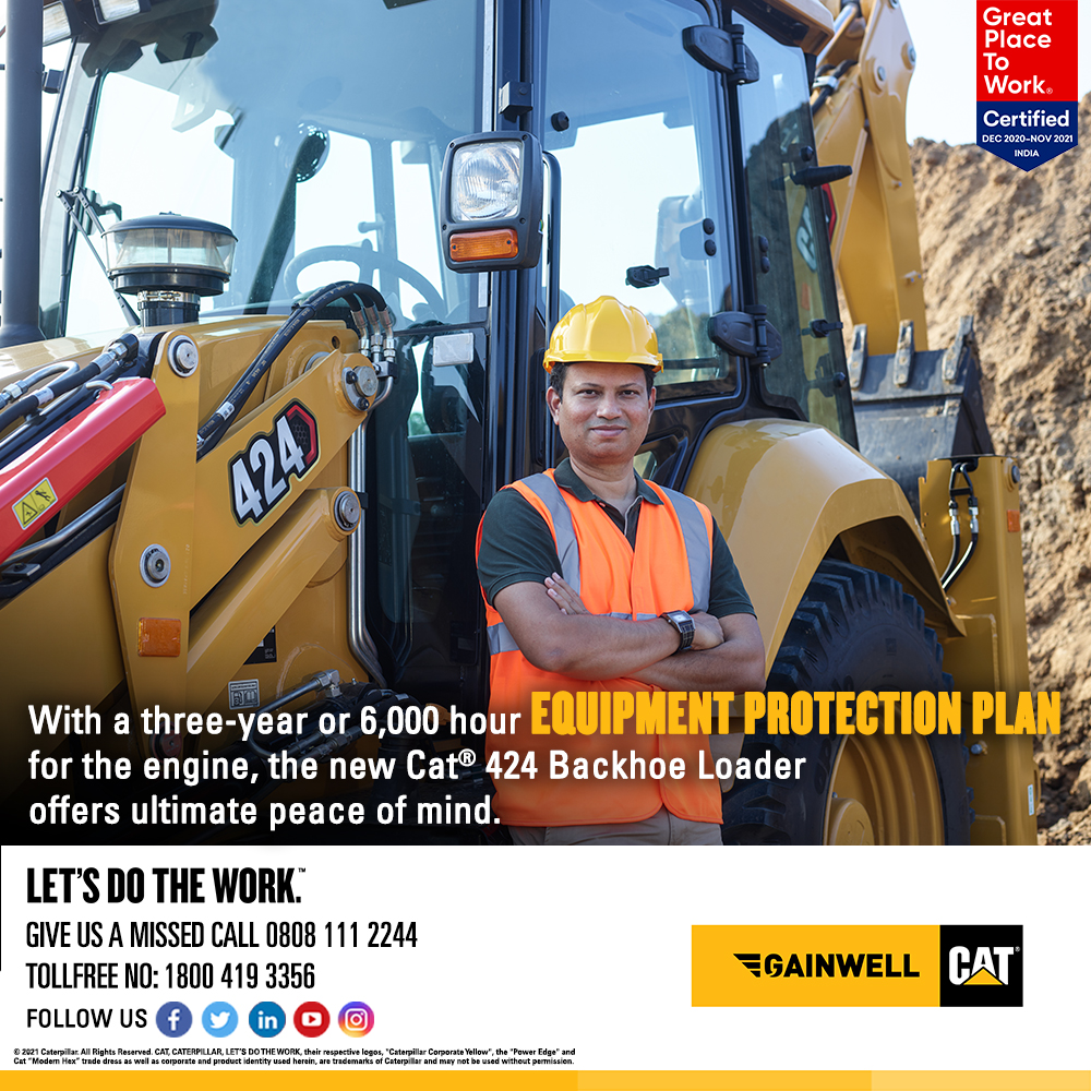 gainwellcat's tweet photo. With a three-year or 6000 hr. Equipment Protection Plan for the engine, the new CAT® 424 backhoe loader offers ultimate peace of mind.
To know more please visit https://t.co/GgCifRUUIU or call us on 18004193356 .
#424BackhoeLoader #BackhoeLoader #CAT424 #CATBackhoeLoader https://t.co/adGYQf2IoA