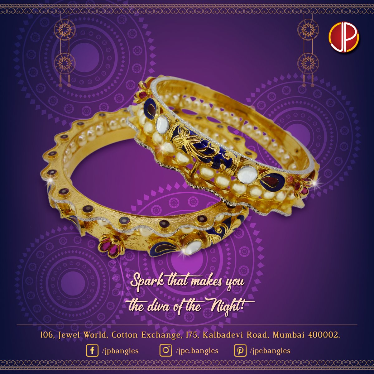 jpbangles's tweet photo. Spark that makes you diva of the night! Code:T789
#indianculture #indianfestival #goldbangle #antiquebangles #fancybangles #classicjewellery #traditionaljewellery #modernjewelry #goldjewellery #goldmanufacturer #latestjewellery #bangles #indianjewellery #jewellery #mumbai #kangan https://t.co/OeNXeOBp8Q