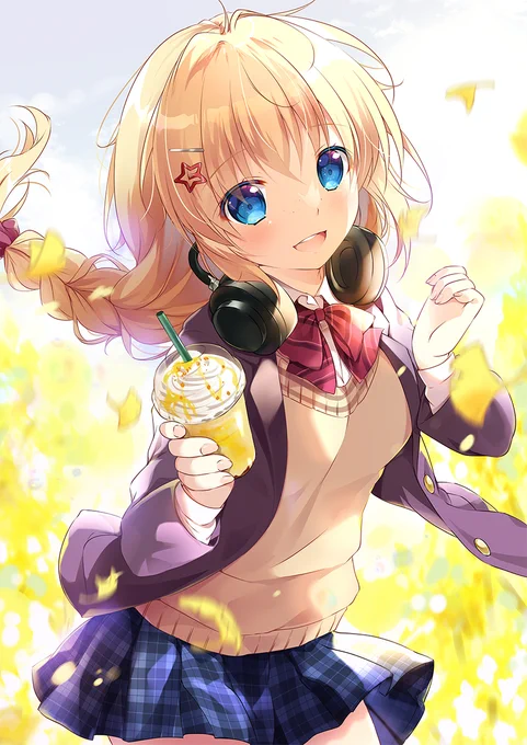 今日僕は
青い瞳の君と
イチョウ並木でデートする
#Skeb 