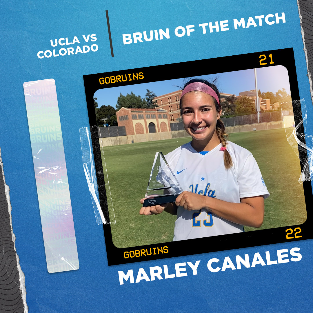 Our #CWM #BruinOfTheMatch from today's game against Colorado was captain <a href="/marley_canales/">Marley Canales</a>! 

#GoBruins