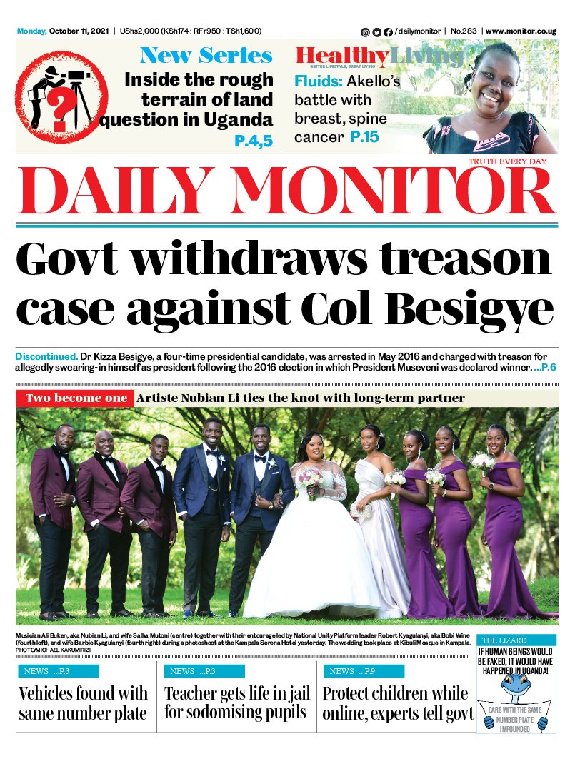 DailyMonitor's tweet photo. The Daily Monitor this Monday..

Be sure to kick-start the week with latest news all-round. Click here https://t.co/CsrtylELvI to read the e-paper. #MonitorUpdates https://t.co/jFbmcvlOsL