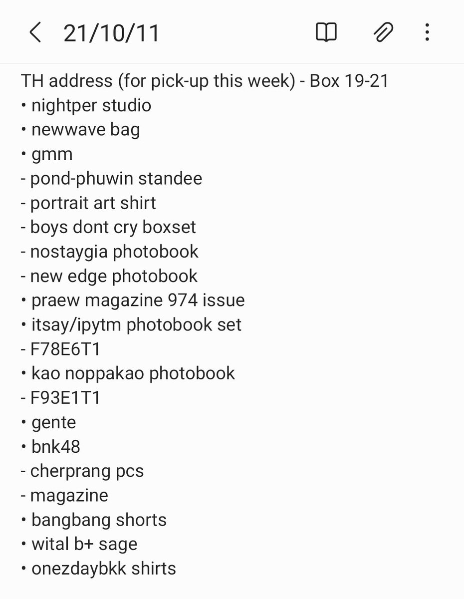 thaifindsph's tweet photo. #THFindsUpdates

• box 18 is to be delivered to my address this week

• boxes 19-21 are expected to be picked up within the week. please check the list of items included in the photo~

thank you 🤗🙇‍♀️ https://t.co/eQb5LPQTAg