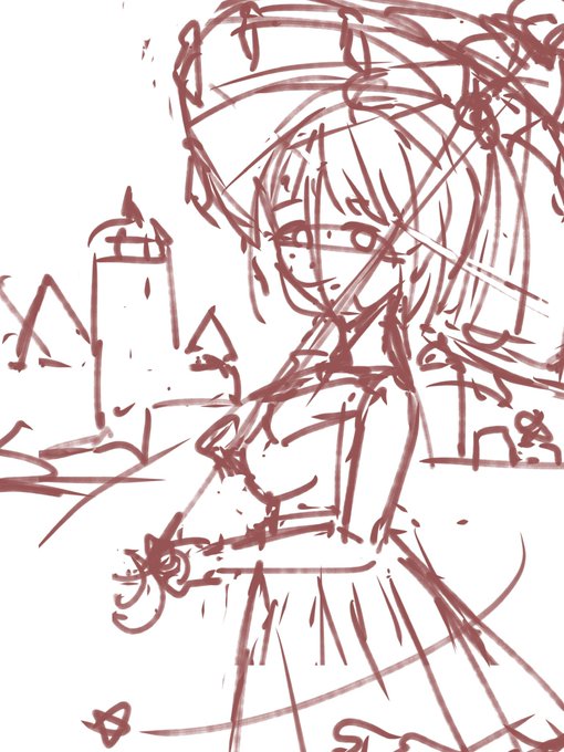今回のラフ〜線画です✍️
2枚目と3枚目の手比べたら分かるけど資料見るのめちゃ大事😌 