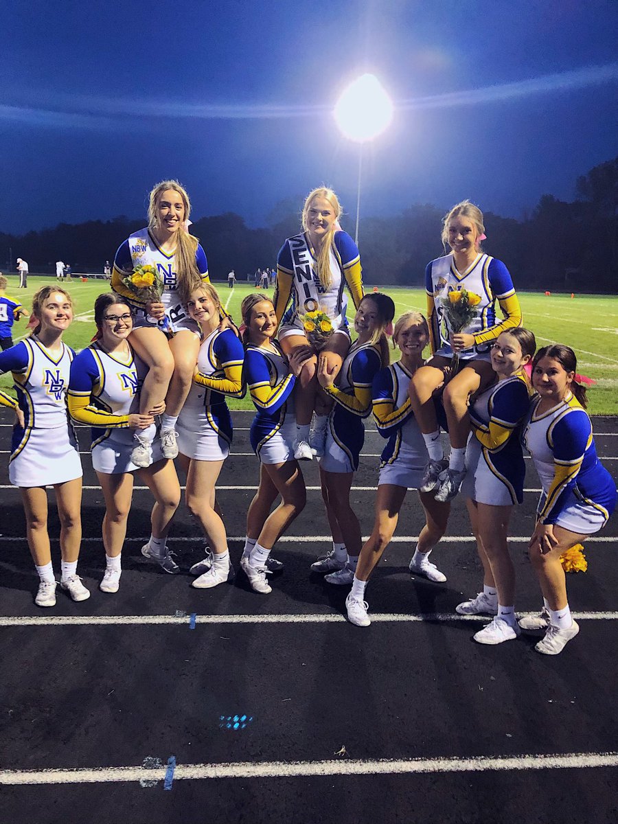 Celebrated our 3 Seniors, Abby, Katie, and Monse, at the game Friday!!