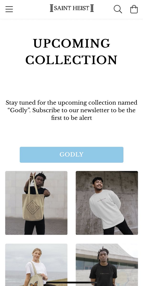 SaintHeist's tweet photo. GET READY FOR OUR UPCOMING COLLECTION GODLY COMING SOONER THAN YOU THINK🤩🤩

SUBSCRIBE TO OUR NEWSLETTER TO BE THE FIRST TO BE ALERT 📩
#wintercollection #ChristmasCountdown #godly #godlycollection #StayTuned #saintheisttotheworld https://t.co/v2dvoSOUFi