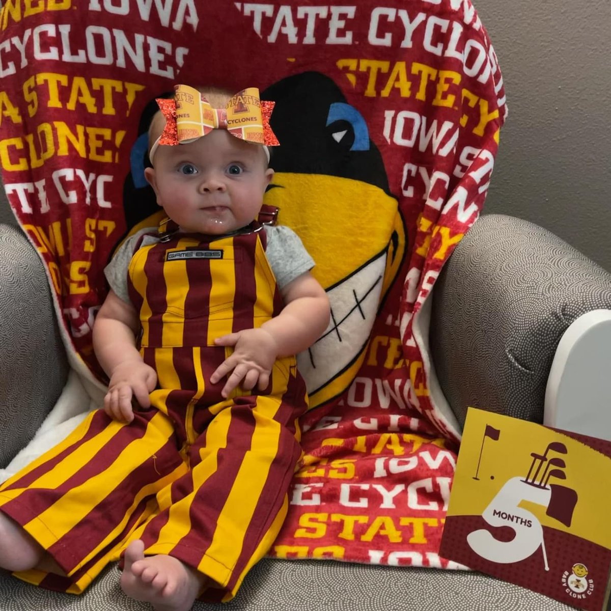 BlakeEngelson's tweet photo. Landry turned 5 months today #babycloneclub #cyclONEnation #cowboys #beatthegiants https://t.co/lMdz7bHlmb