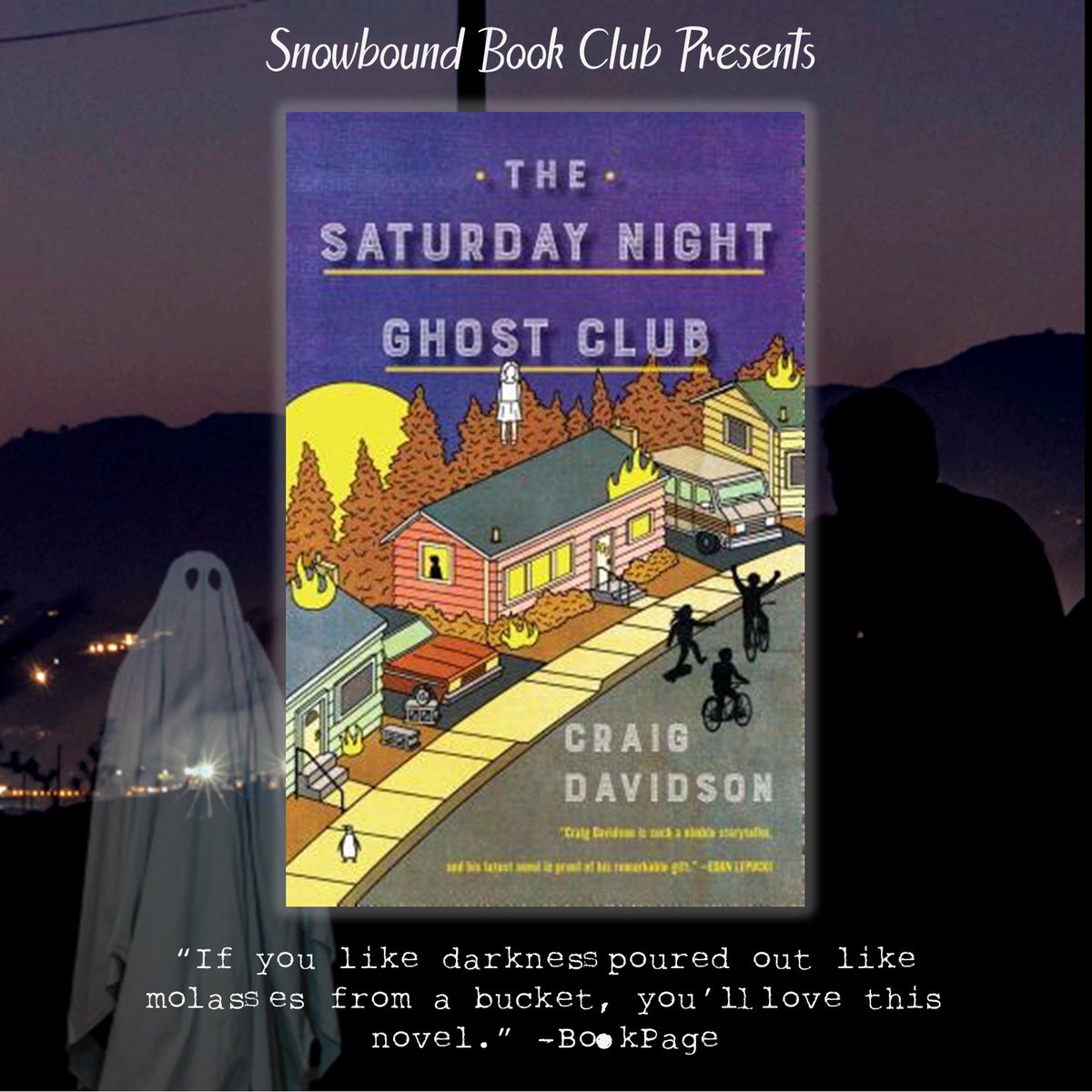 #snowboundbookclub selection for October: Saturday Night Ghost Club by Craig Davidson
Spooky!