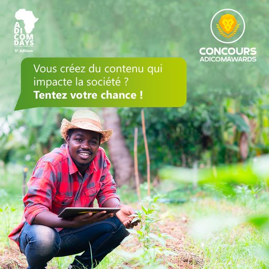 🏆#ADICOMAWARDS récompense les meilleurs créateurs et créatrices de contenu digital du continent. Les candidatures sont prolongées jusqu'à Jeudi 14 Octobre 2021, à vous de jouer! candidature.adicomdays.com

Et si vous étiez notre prochain.e gagnant.e dans la catégorie impact social?