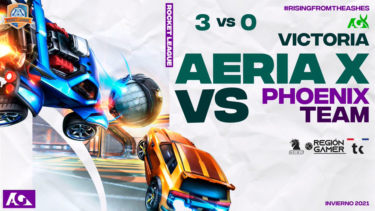 Victoria conseguida ayer por Aeria X
ante Phoenix Team 
<a href="/RLSeries/">Rocket League Series</a> <a href="/RocketLeague/">Rocket League</a>