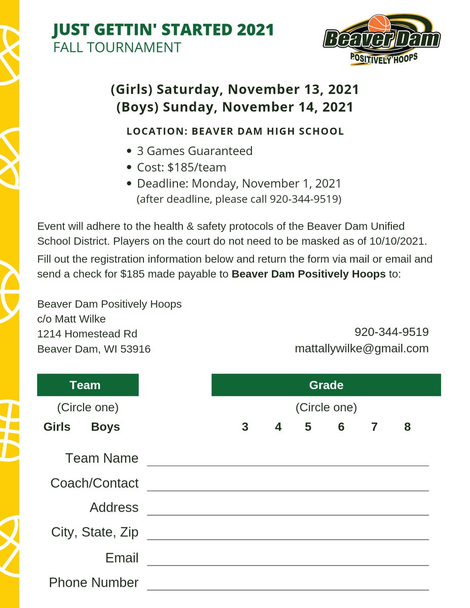 BDPHoops's tweet photo. Checkout our tournaments Nov 13 &amp; 14 and Feb 12 &amp; 13. Teams grades 3-8 traditionally from Madison, Fox Valley, and Milwaukee areas. Register with @matt_wilke30. https://t.co/ZF4OYDzf49
