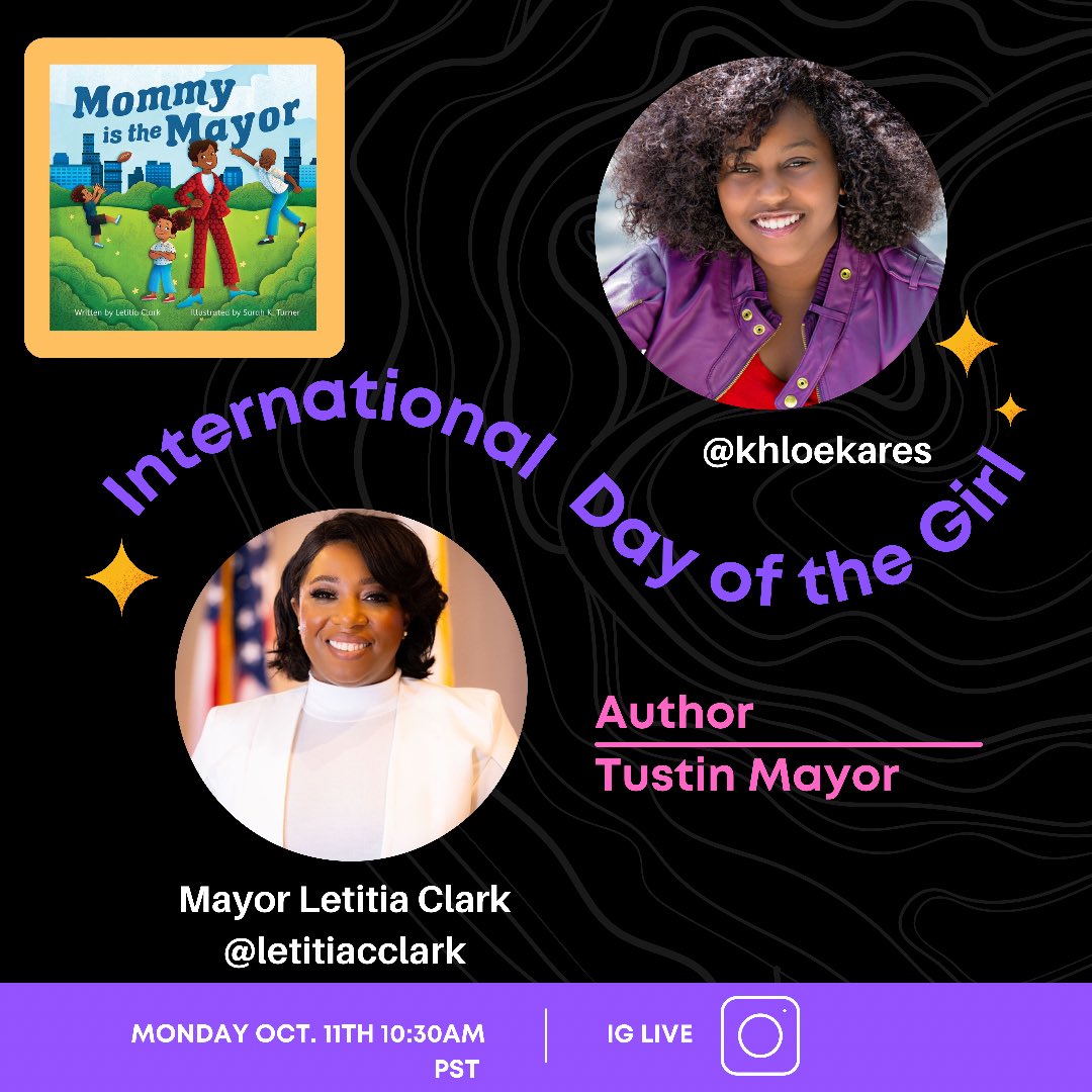 KhloeKares's tweet photo. Going live with the Mayor of Tustin tomorrow for #internationaldayofthegirl https://t.co/1uEAzyV9AG