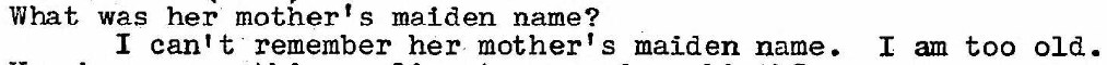 When you're wondering why the informant on the death certificate listed "unknown" for the parents' names:
